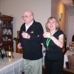 Toast To Tommy after my first half marathon in Tommy's memory